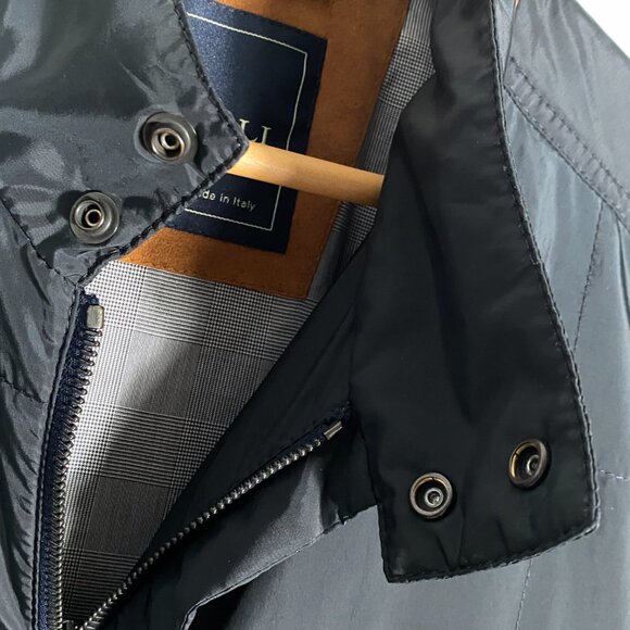 Canali Rain and Wind Tech Black Nylon Jacket - Picture 4 of 12